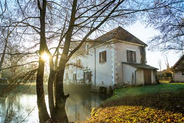 Moulin à eau historique converti situé dans 2,5 hectares de jardins naturels