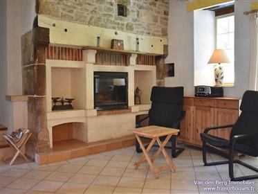 Beautiful stone character property with gite in a quiet green setting