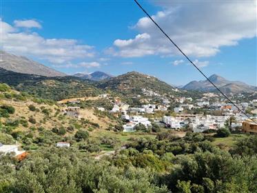 Plot with sea view and ready building permit in Plakias