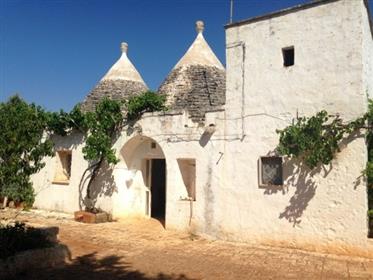 Large complex of trulli and ancient lamia tower