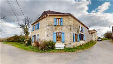 This pretty original village house has its own covered terrace and garden. Comprising on the ground floor a large living/dining room and a kitchen/dining r...