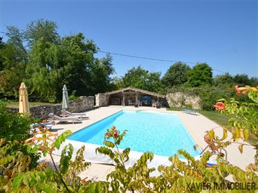 Character stone property with guest house, pool, barn on app...