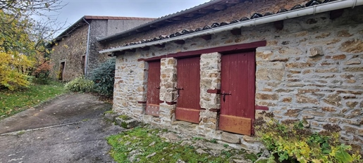 Character stone village house with 3 bedrooms with garden, outbuildings and well