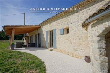 Casa de piedra, reformada en 1,3 ha