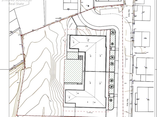 Zu verkaufen städtisches Grundstück mit Meerblick, mit 2390 m2, 3 Minuten vom Strand entfernt (10 M