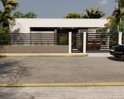 Promotion of modern villas of new construction on two floors with a large plot of 365 m2 i