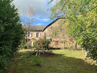Casa de piedra para reformar con jardín