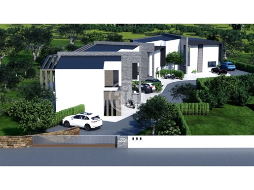 Plot of land sold with approved project for 3 magnificent villas with individual pool.