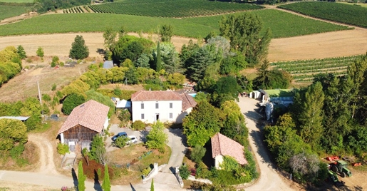 A vendre proche de Castéra-Verduzan, Gers: Belle maison de campagne en pierre 4 chambres en très bon