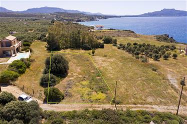 Building land, directly in front of the Mediterranean. 