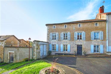 Impressive town house, gîte, outbuildings and over an acre of gardens