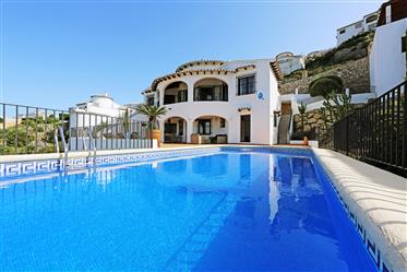 Superb Ibiza style villa with 5 bedrooms and sea view