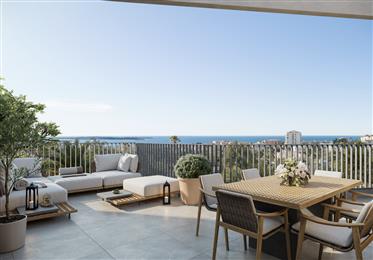 Sea view penthouse in Cannes