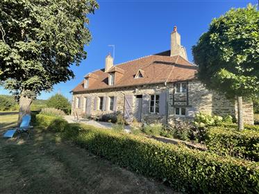 Limousin region, near Boussac, a farmhouse renovated with gr...