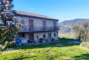 Panoramic farmhouse near beautiful village 