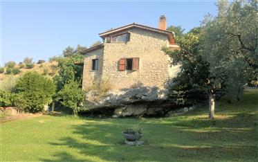Stone cottage with pool