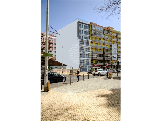 Apartamento T2 c/ varanda, novo, a 350m das praias urbanas da Costa da Caparica.
