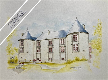 Château Renaissance du XVIo (Ismh) près de Poitiers sur 4468m2 de terrain clos