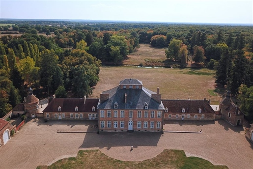 Rare listed 18th century chateau in the Bourbonnais.