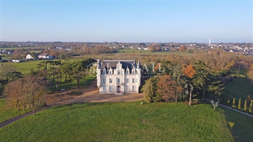 Beautiful 19th C. Chateau on the banks of the Loire river, 35 minutes from Angers.