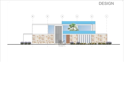 Plot in a great location with project for modern villa