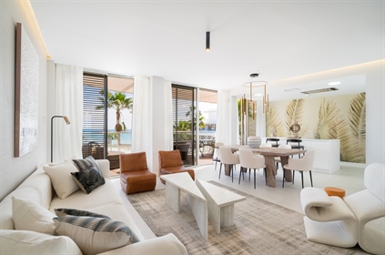 This stunning beachfront apartment in Estepona is a luxurious haven on the Costa del Sol. 