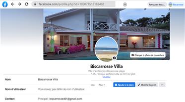 Villa del arquitecto 204 m2 Biscarrosse-beach