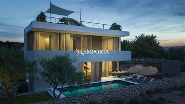 For sale is a very modern luxury villa with a pool and sea v...