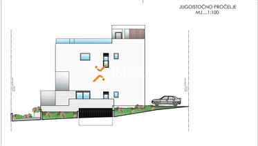 Penthouse dans un nouveau bâtiment, garage, 2ème étage – 142,08 m2, Diklo – Zadar