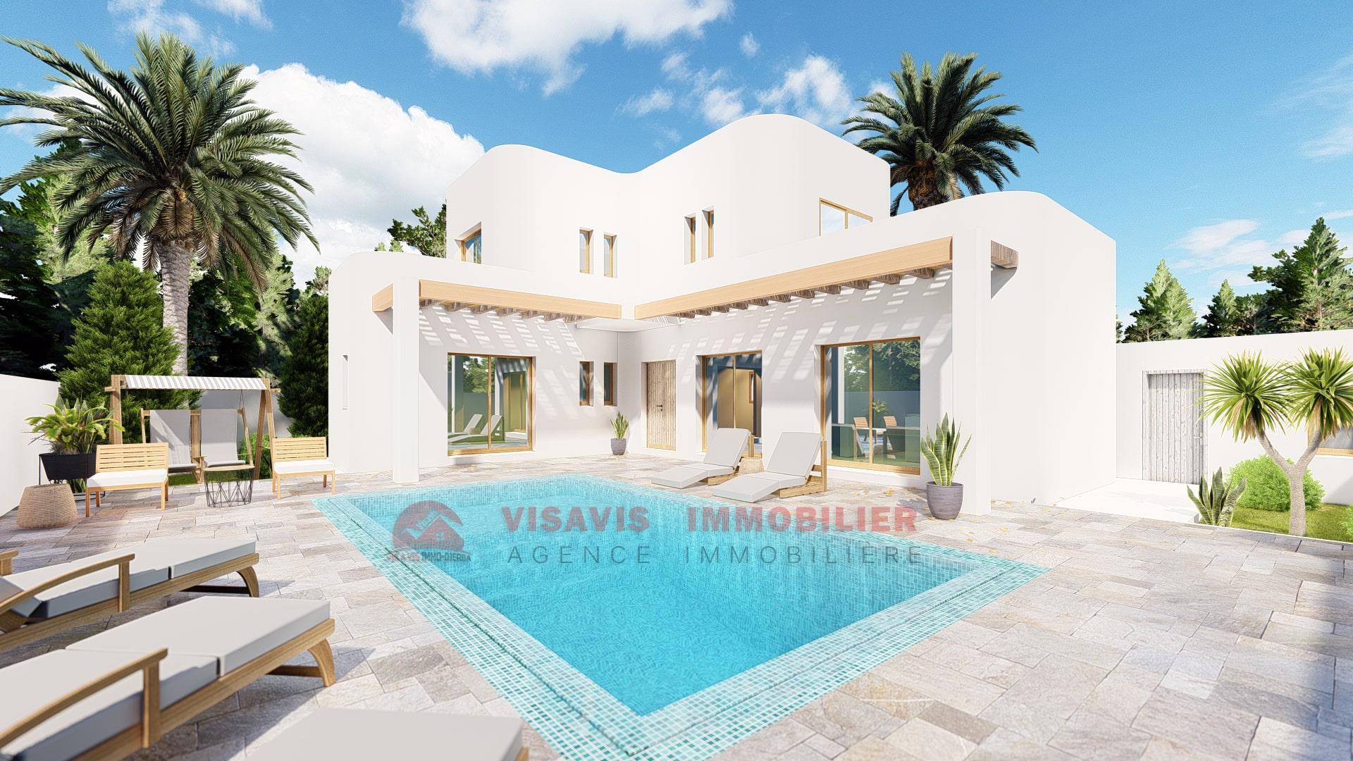 Projet villa avec piscine à Houmt Souk Immobilier neuf Djerba