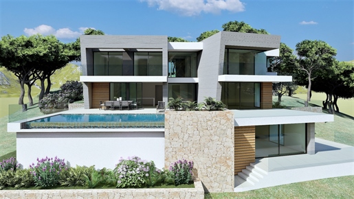 Modern luxury villa for sale with excellent sea views, 3 bedrooms, 3 bathroom and a privat