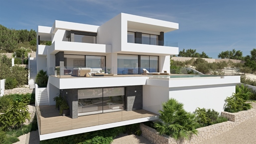 Luxury villa on sale with a spectacular view of the Mediterranean Sea and private pool on 