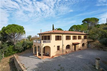 Beautiful villa with panoramic view in Montescudaio