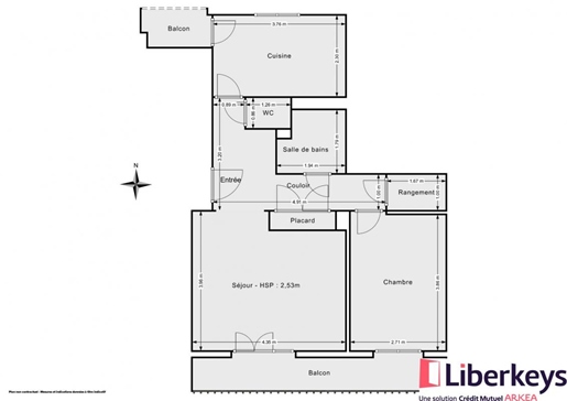 Appartement 2 pièces de 48m² | Avenue Leclerc | Lyon 7