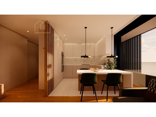 Nuevo apartamento de 1 dormitorio en el centro de Espinho en compra, Aveiro, Portugal