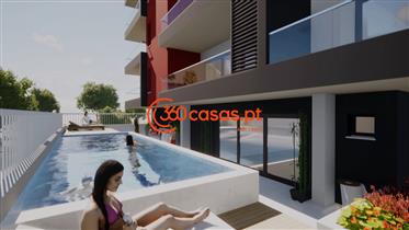 Neue 2-Zimmer-Wohnung mit Pool und Garage in Faro
