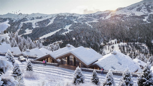 3 bedroom luxury off plan duplex penthouse apartments for sale Meribel just 150m from the ski lift