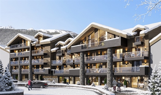 Six bedroom off plan lodges with 5 star hotel services just 75m from the slopes and lifts