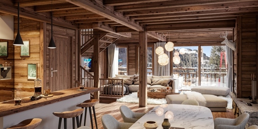 Stunning off plan 4 bedroom chalet for sale in La Clusaz just 100m from the lift (A)