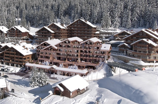 Ski in and out off plan luxury 5 bedroom apartments for sale in Meribel with stunning views