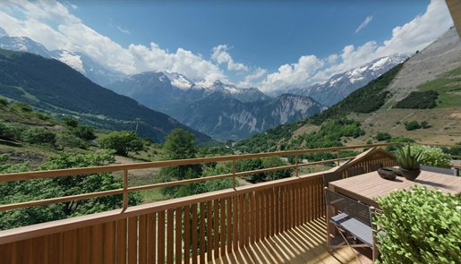 Ski in and out 3 double bedroom off plan apartments for sale in Alpe d'Huez (A)