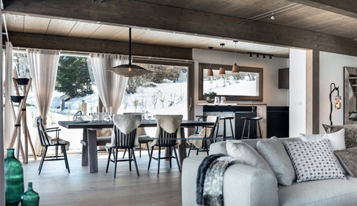 Brand new off plan 5 bedroom ski in and out south facing chalets for sale in St Gervais (A) (Ap)