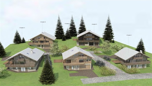 Brand new off plan 6 bedroom ski in and out south facing chalets for sale in St Gervais