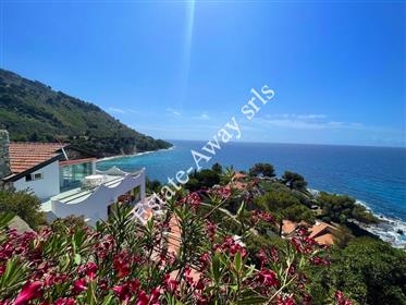 The villa for sale in Grimaldi, is an old oil mill in a unique position, with an incredible sea view