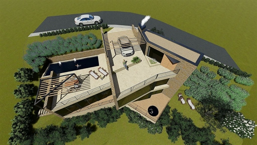 Casa de diseño a estrenar con vistas al mar y a la montaña Impresionante casa moderna, sit
