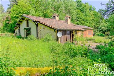 For Sale, property consisting of a house of 70 m2 in stone completely renovated which has a lot of hidden with an adjoining garage of 90 m2 on a wooded plo...