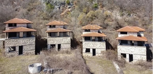 Five unfinished stone maisonettes for sale in Elatochori, Pi...