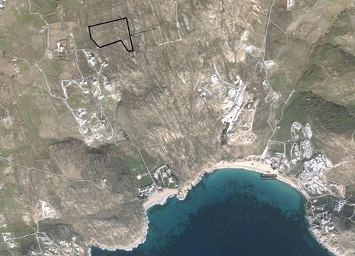 Plot for sale in Mykonos / Agrari / Raches 29.000 sq.m. Of them the buildable surface is 12.000 sq.m