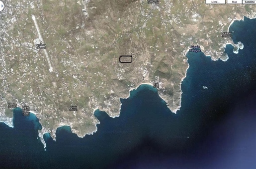 Plot for sale in Mykonos / Agrari / Raches 29.000 sq.m. Of them the buildable surface is 12.000 sq.m