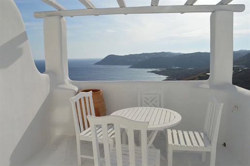 House with amazing sea view for sale in Mykonos island.